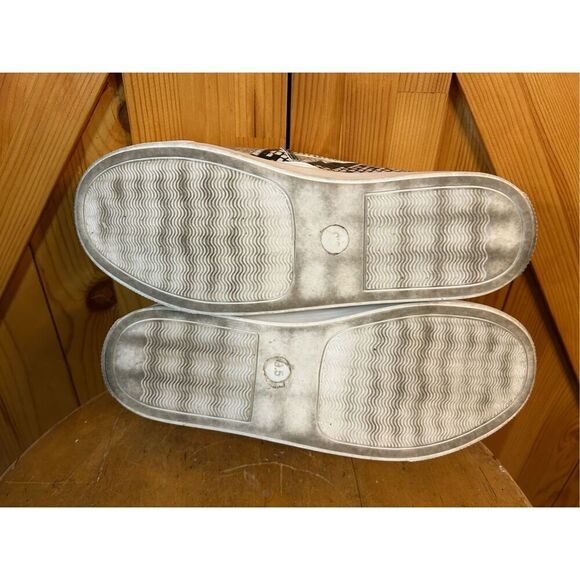 Steve Madden Womens Safary Fabric Faux Snakeskin Rubber Sole Slip Ons 9.5 - Picture 7 of 8